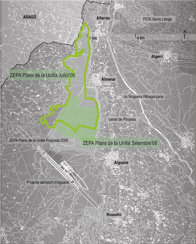 Zona d'especial protecció d'aus dels plans de la Unilla (Almenar)