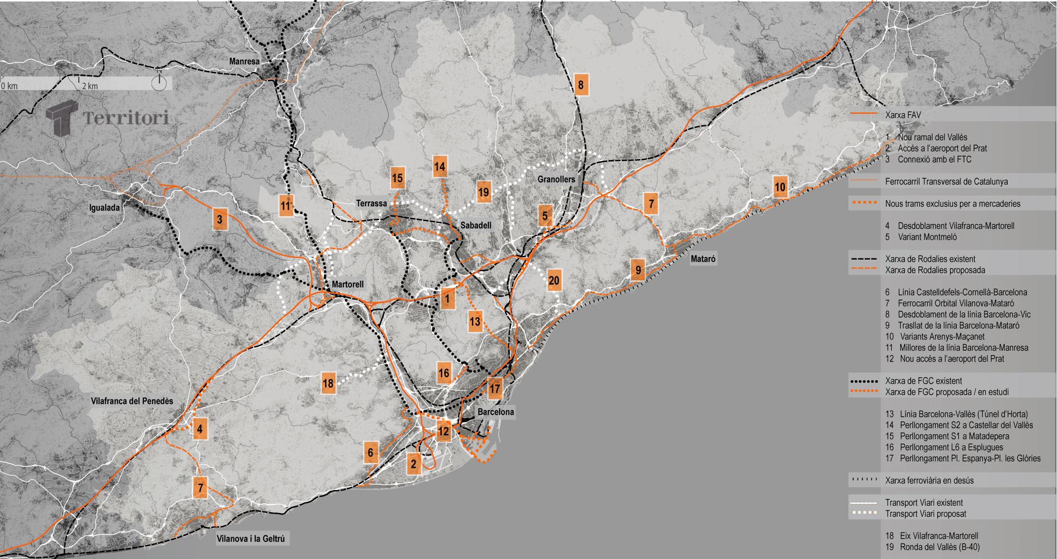 Pla territorial parcial de la Regió Metropolitana de Barcelona 2 Mapa: Montse Ferrés