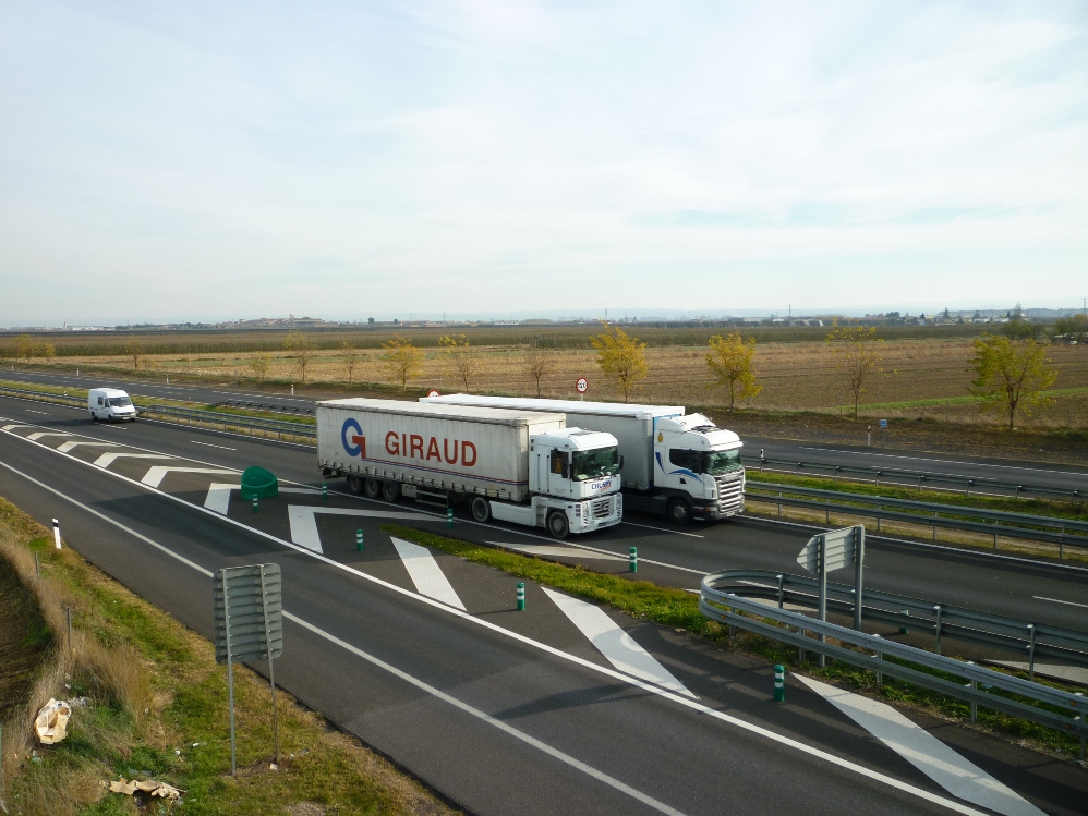 L'A-2 i els terrenys on es preveu ubicar el SAE Pla d'Urgell Foto: MoisèsJordi