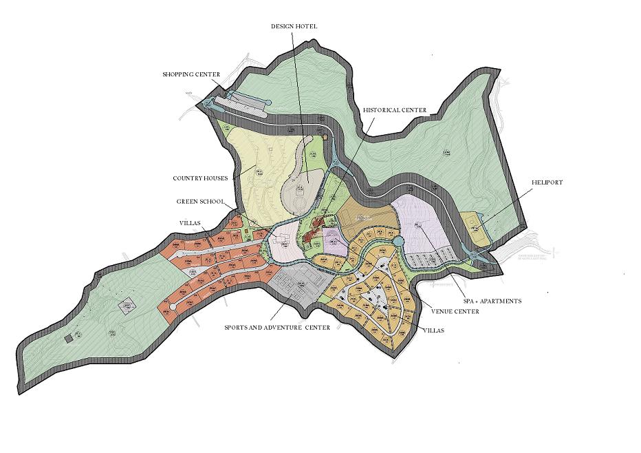 Ordenació del sector Foto: Lago de Linya Resort ECO LUX COUNTRY CLUB