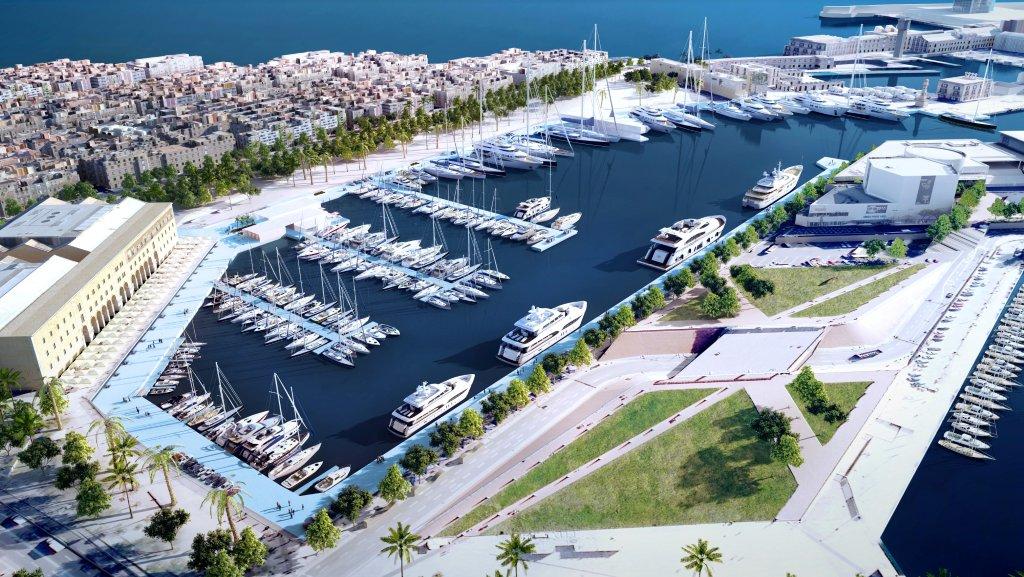 Imatge virtual de la transformació de la Marina Port Vell Font: Marina Port Vell