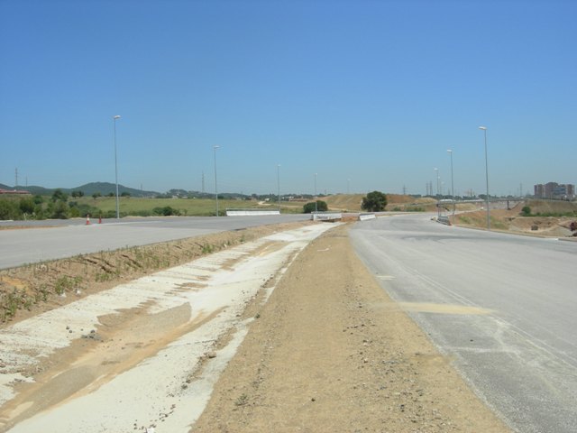 Obres del Quart cintur� prop de Terrassa