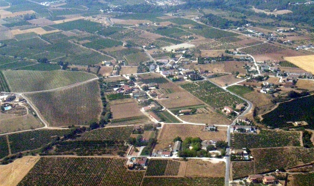 Vista a�ria de la plana del Pened�s