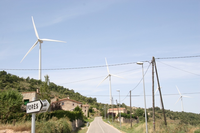 Central e�lica de les Forques, a For�s