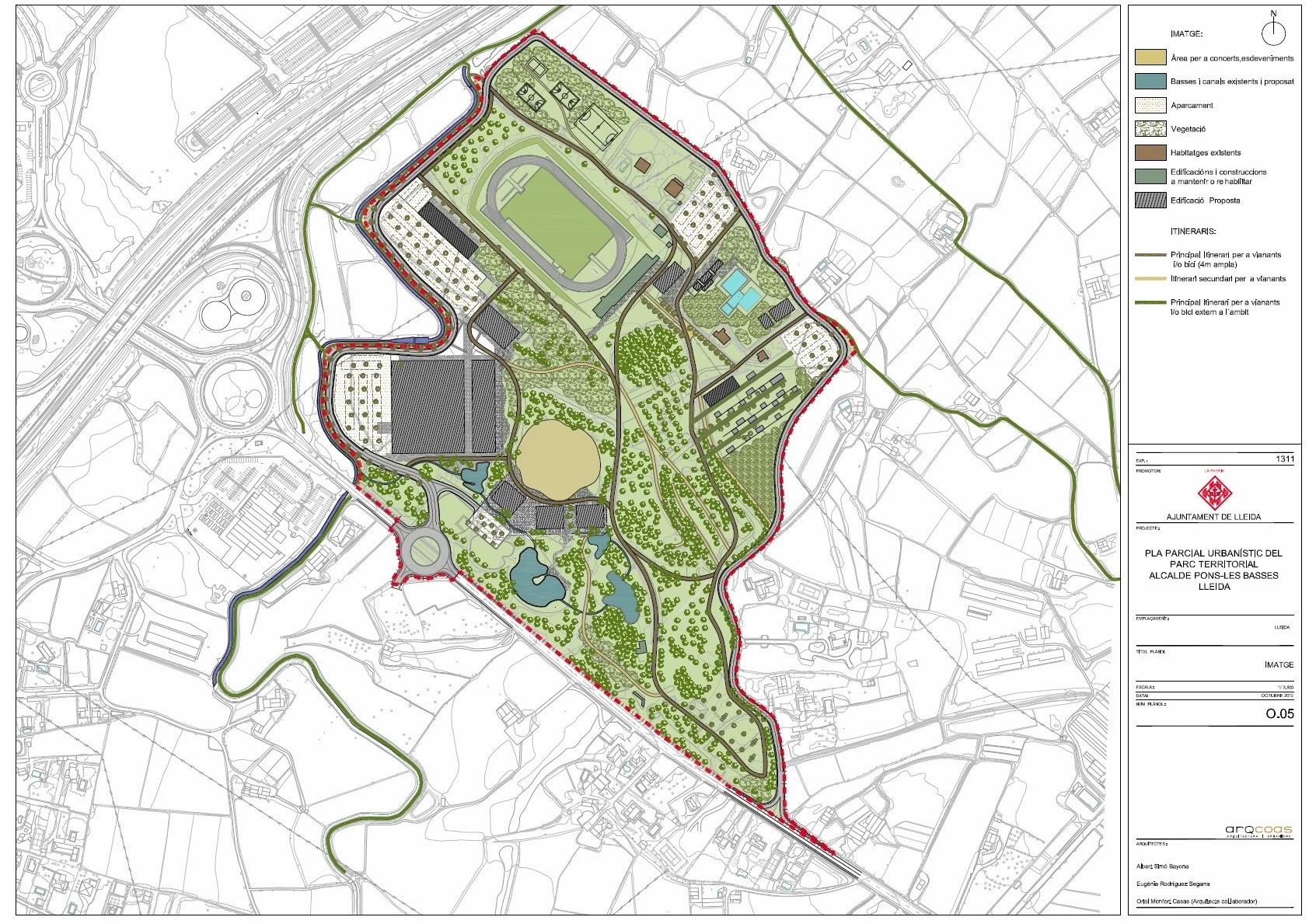 Ordenaci� proposada pel parc Font: Ajuntament de Lleida