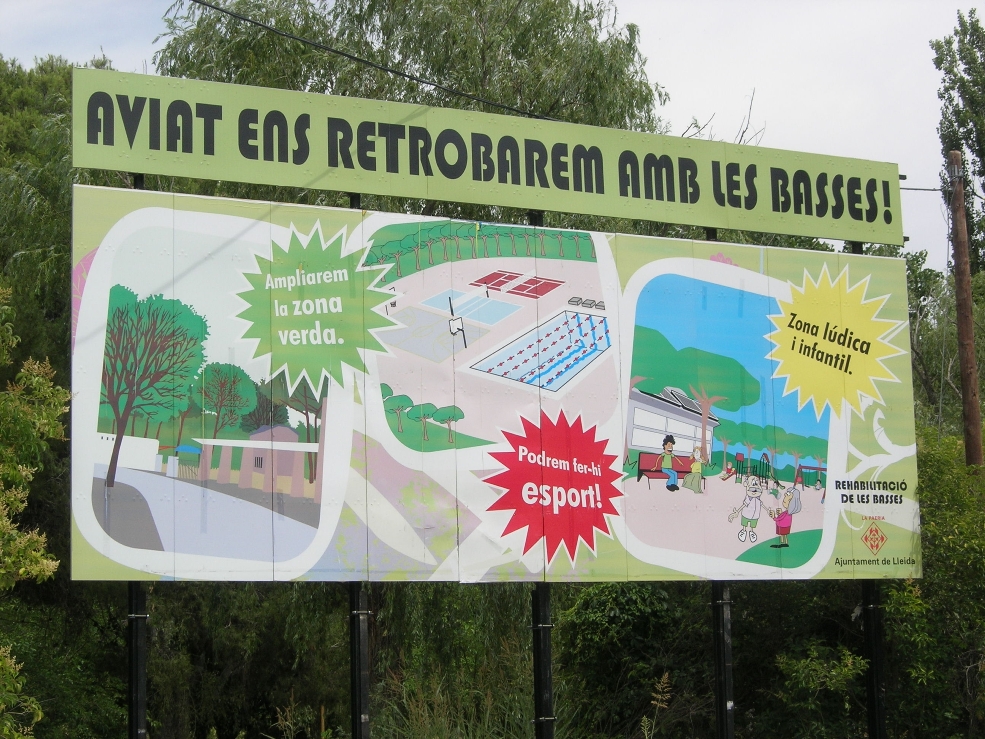 Cartell promocional de l'Ajuntament de Lleida Foto: Josep Ramon M�dol